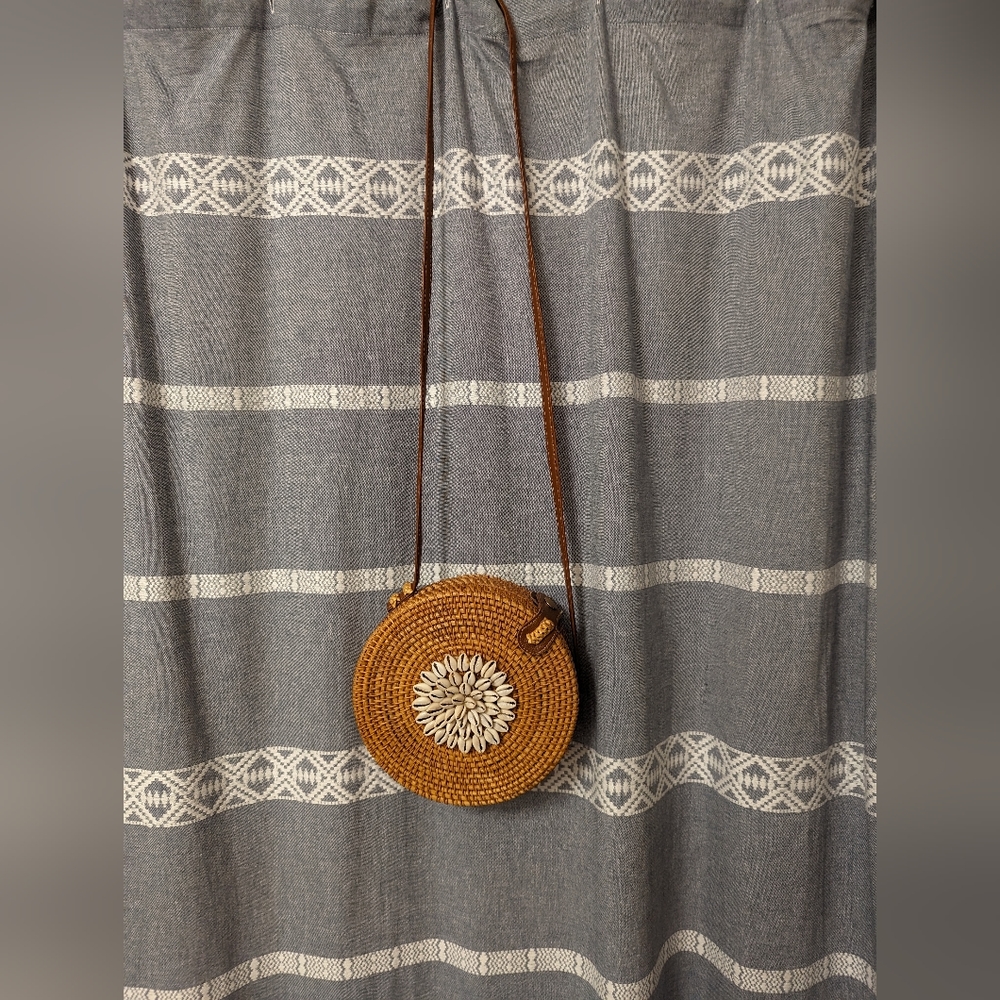 Rattan Circle Bag